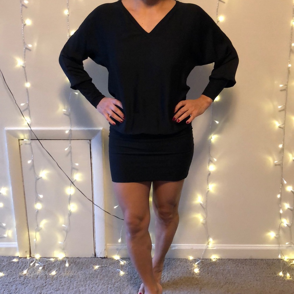 Black long sleeve dress